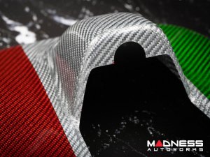 Alfa Romeo Giulia Interior Mirror Holder Frame - Carbon Fiber - Italian Theme